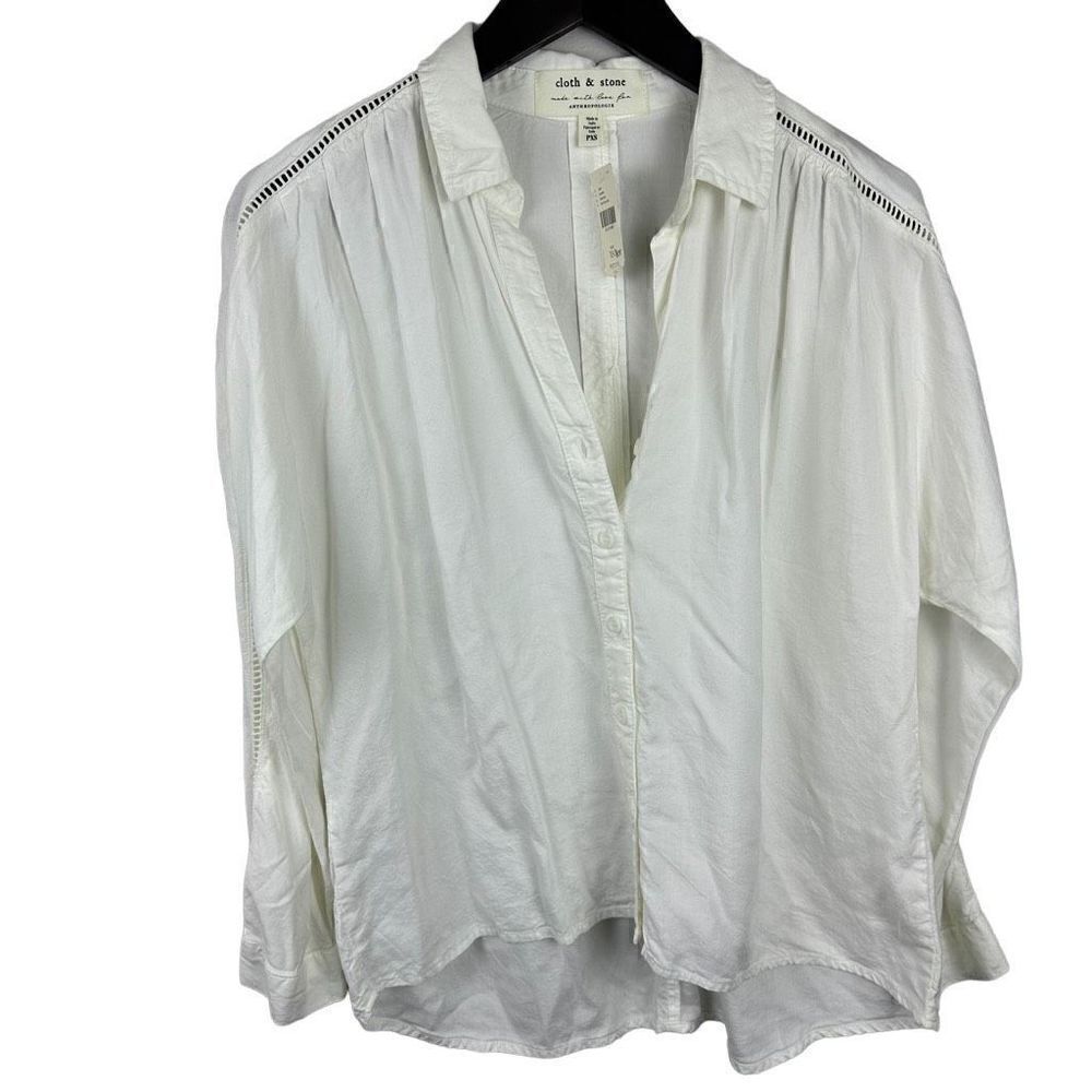NWT Cloth and Stone by Anthropologie button down size xs petite